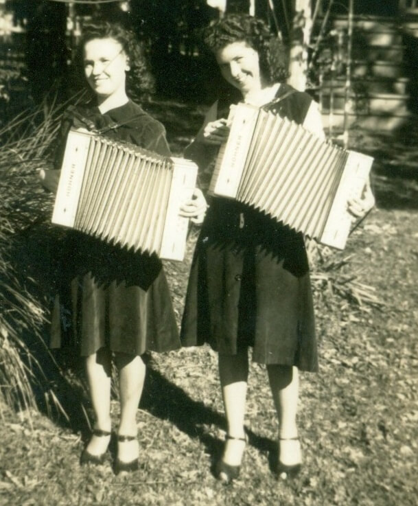 Jaunita playing accordion