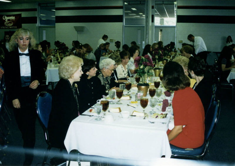 group of woman eating