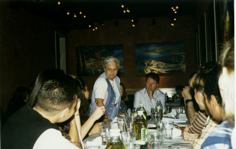 candid of people at table