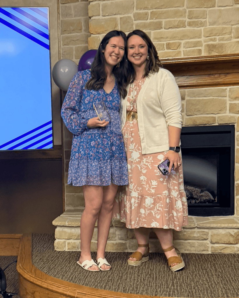 Professor Rial & student