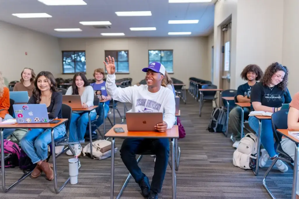 students in class