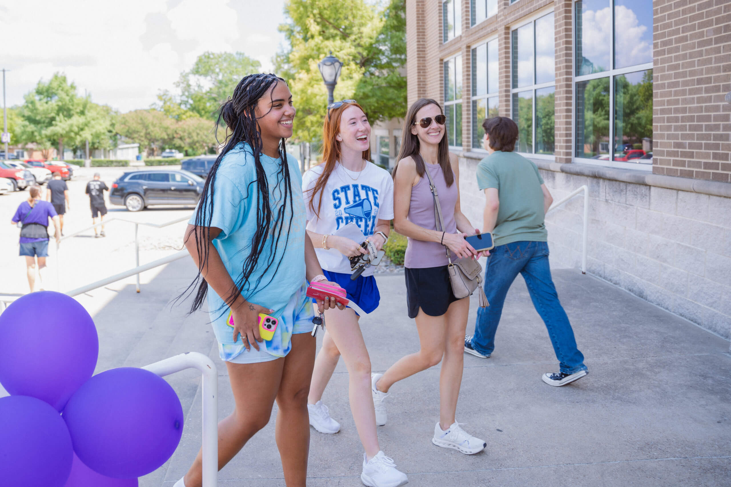 girls walking