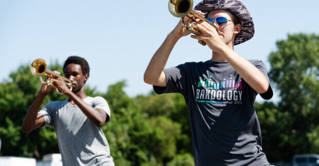 students playing instruments