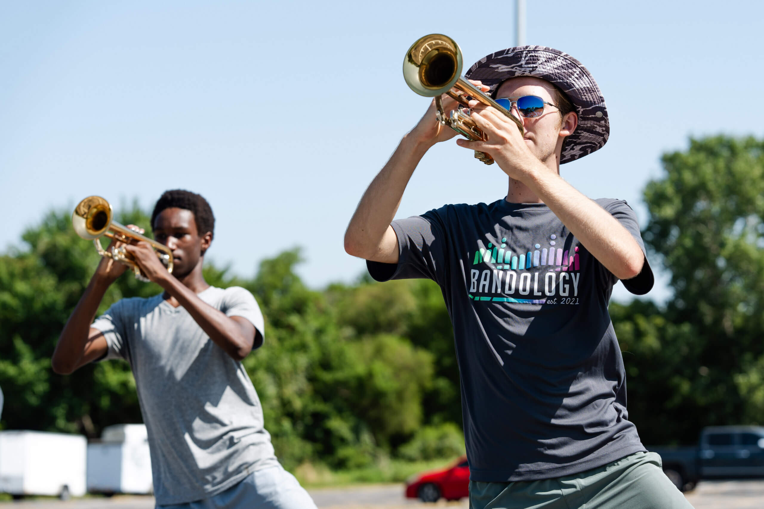 students playing instruments