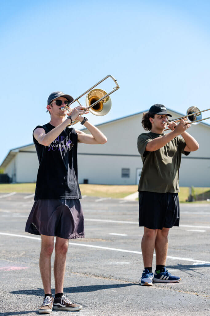 students playing instruments