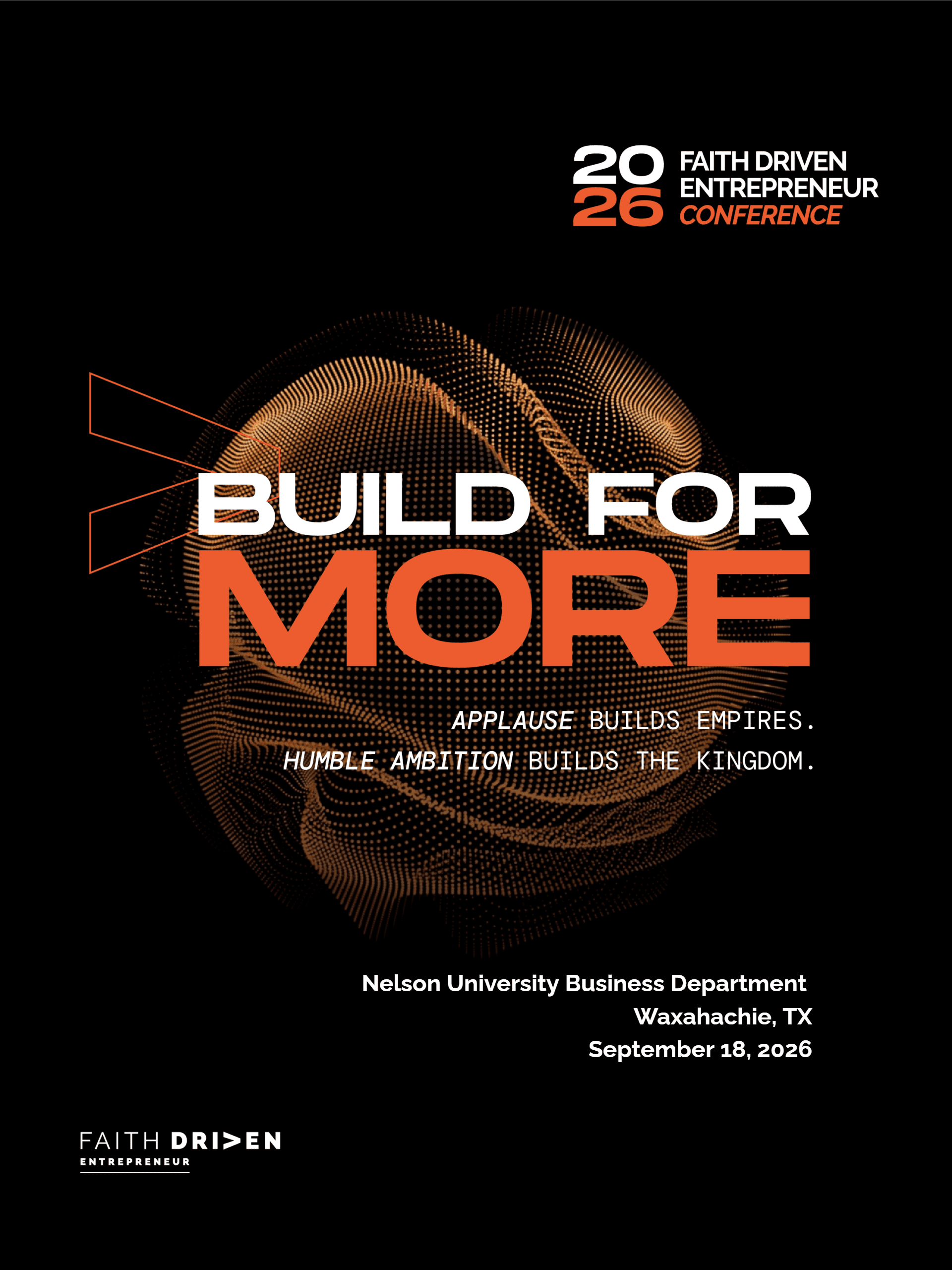 poster for faith driven entrepreneur conference
